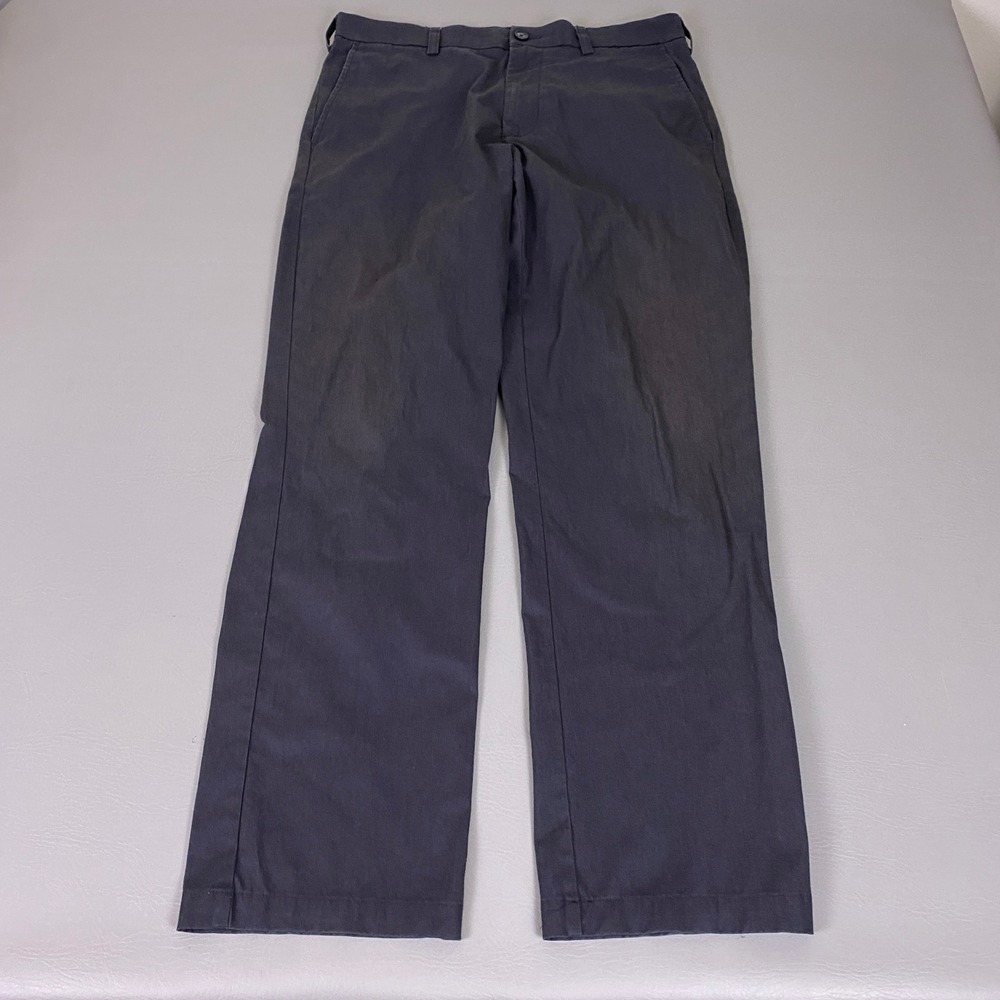 Croft & Barrow Pants Men's Size 33x32 Easy Care Navy Blue Classic Fit Chino
